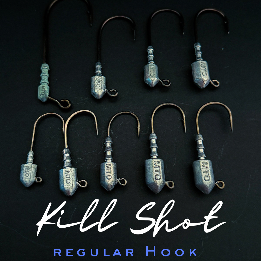MagicTail Black Nickel Kill Shot Jigs - Versatile Fishing Tackle