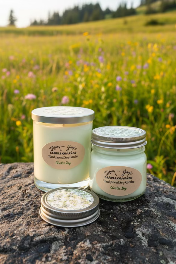Arctic Ivy Soy Candle – Invigorating Freshness for Your Space