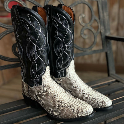 Dan Post Manning Men's Python Boots - Black Top - Korvel