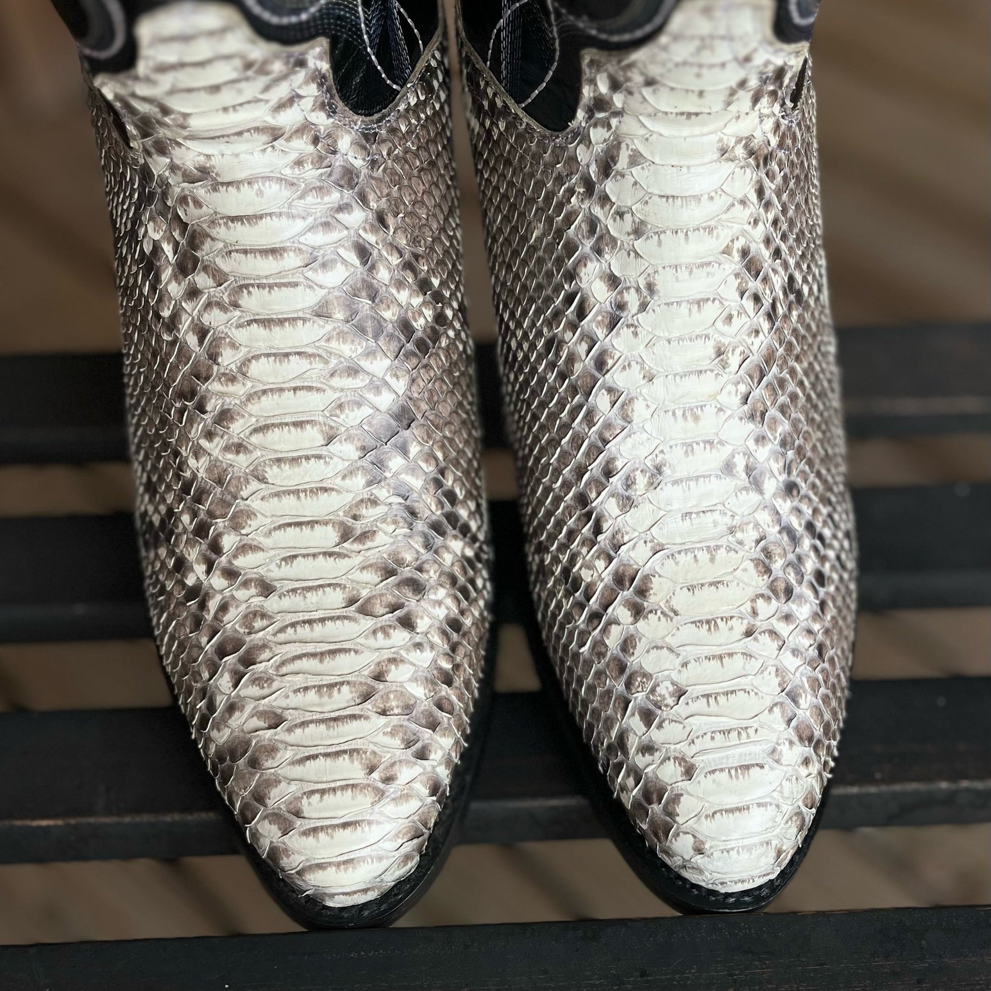Dan Post Manning Men's Python Boots - Black Top - Korvel