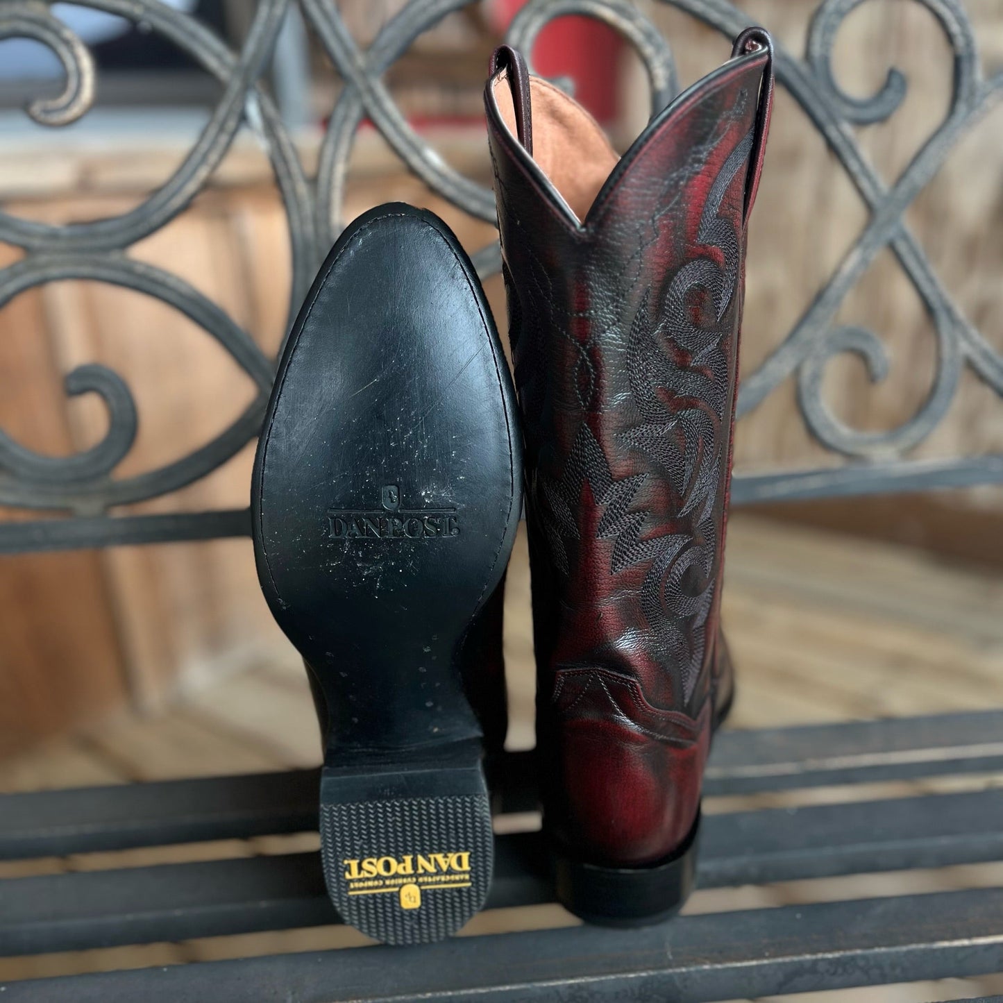 Men's Black Cherry Milwaukee Boots by Dan Post - Korvel