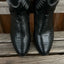 Dan Post Winston Black Lizard Boots for Men - Korvel