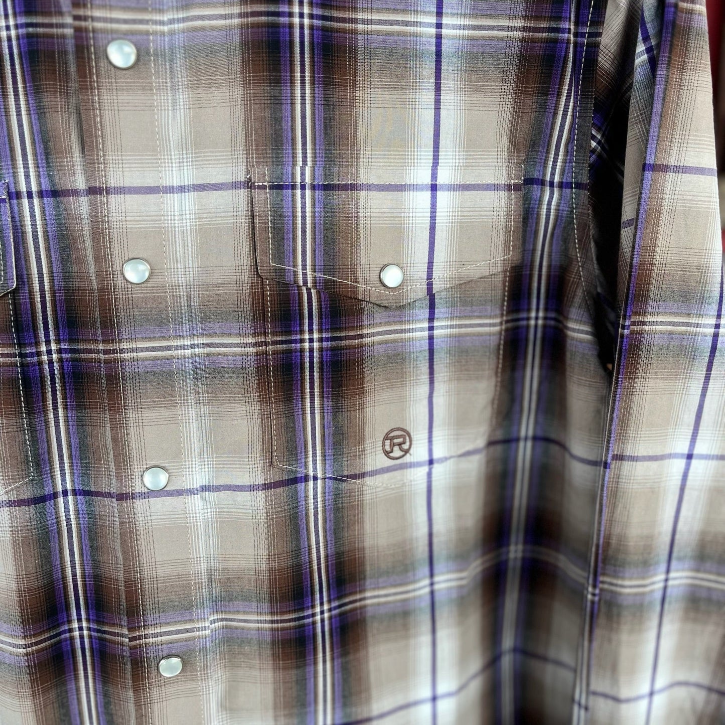 Stylish Grey and Purple Plaid Shirt for Boys | Roper - Korvel