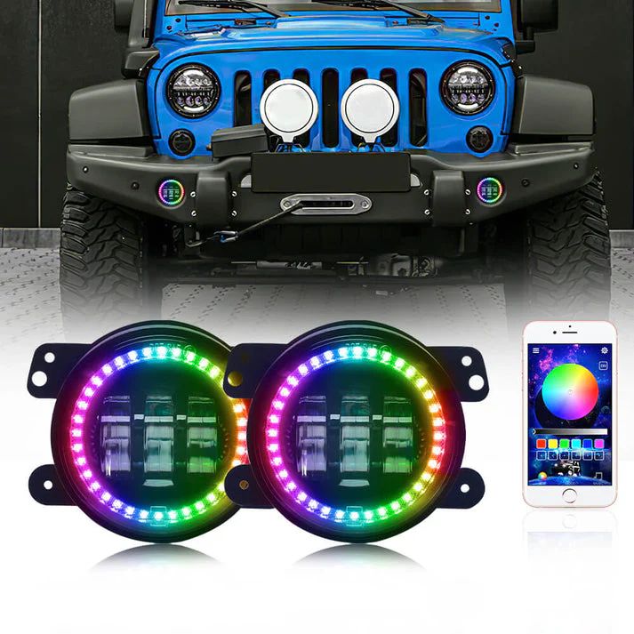 SPDZ1 Oculus 7” RGB LED Headlights & Fog Light Kit