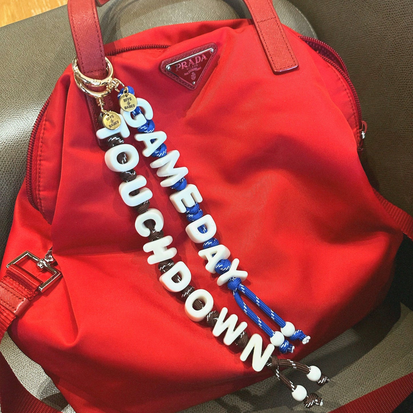 Game Day Bag Charm - Stylish Keychain Accessory