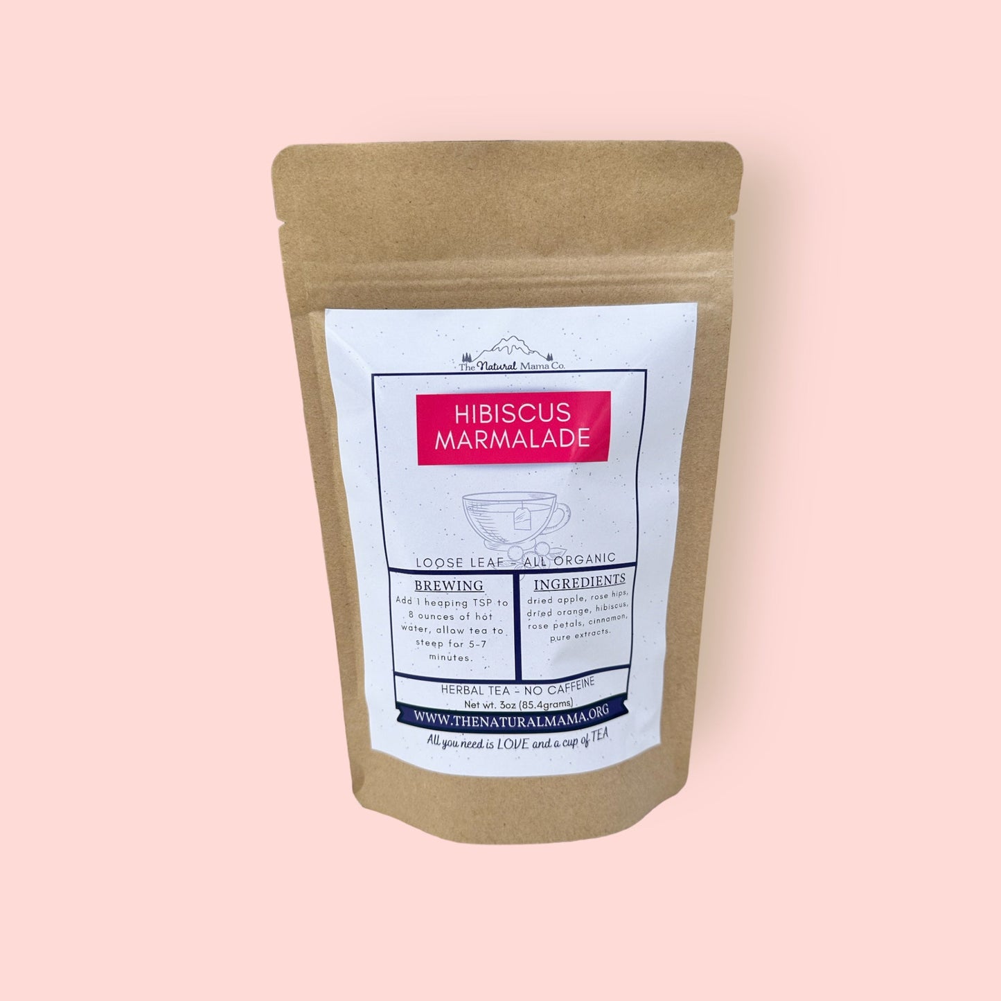 Exquisite Hibiscus Marmalade Herbal Tea Blend - Korvel