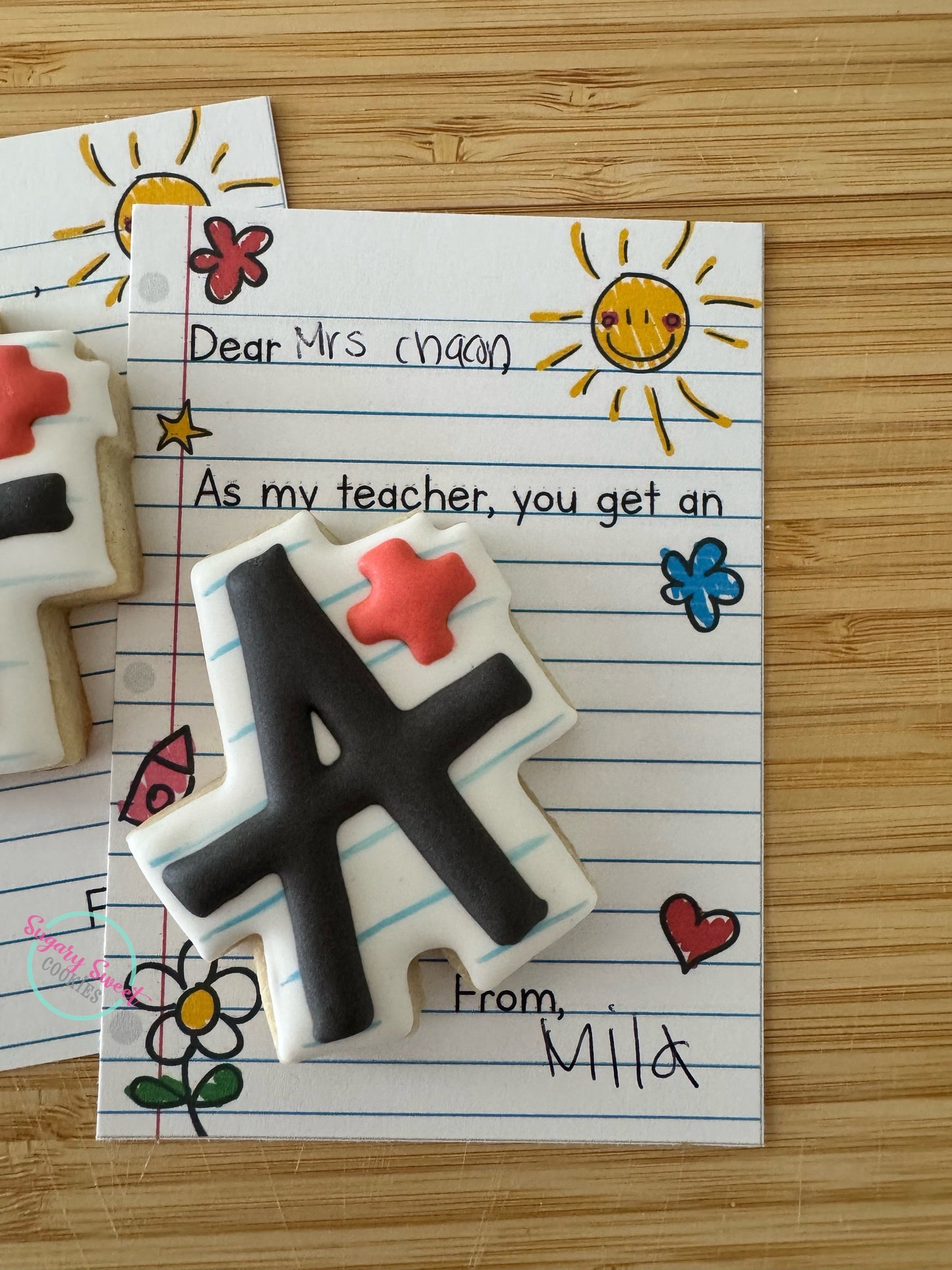 Tarjeta de Galleta A+ para Maestros - Regalo Perfecto para Educadores
