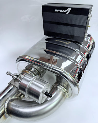 SPDZ1 Universal Valved Performance Muffler Kit - High-Flow Exhaust System