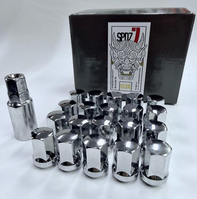 SPDZ1 14x1.5 Thin Wall Closed-End Lug Nuts with Installation Socket