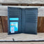 Southwestern Blue Leather Rodeo Wallet - Korvel