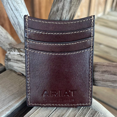Brown Floral money Clip | Ariat - Korvel