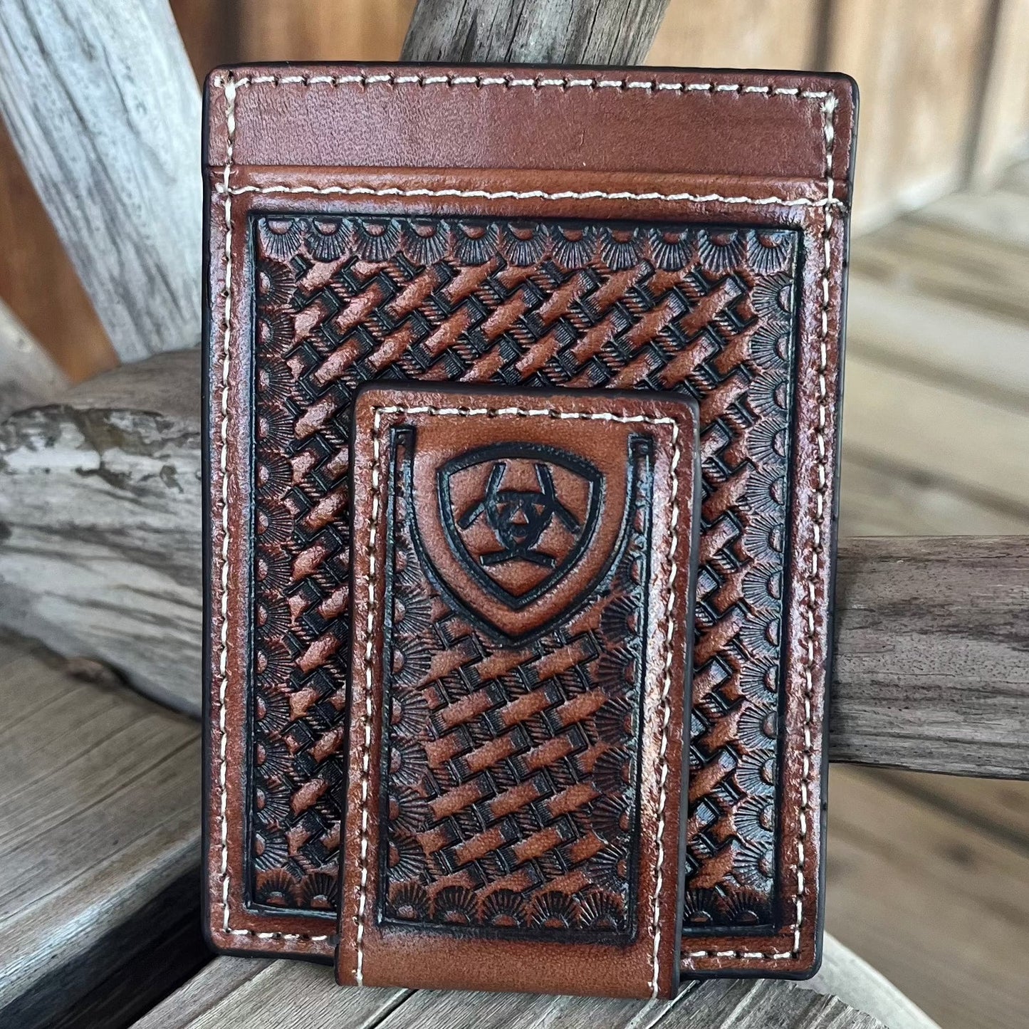 Basket Weave Money Clip | Ariat - Korvel