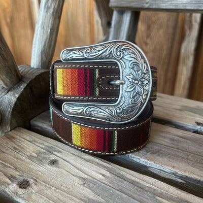 Vibrant Serape Belt for Girls | Nocona - Korvel