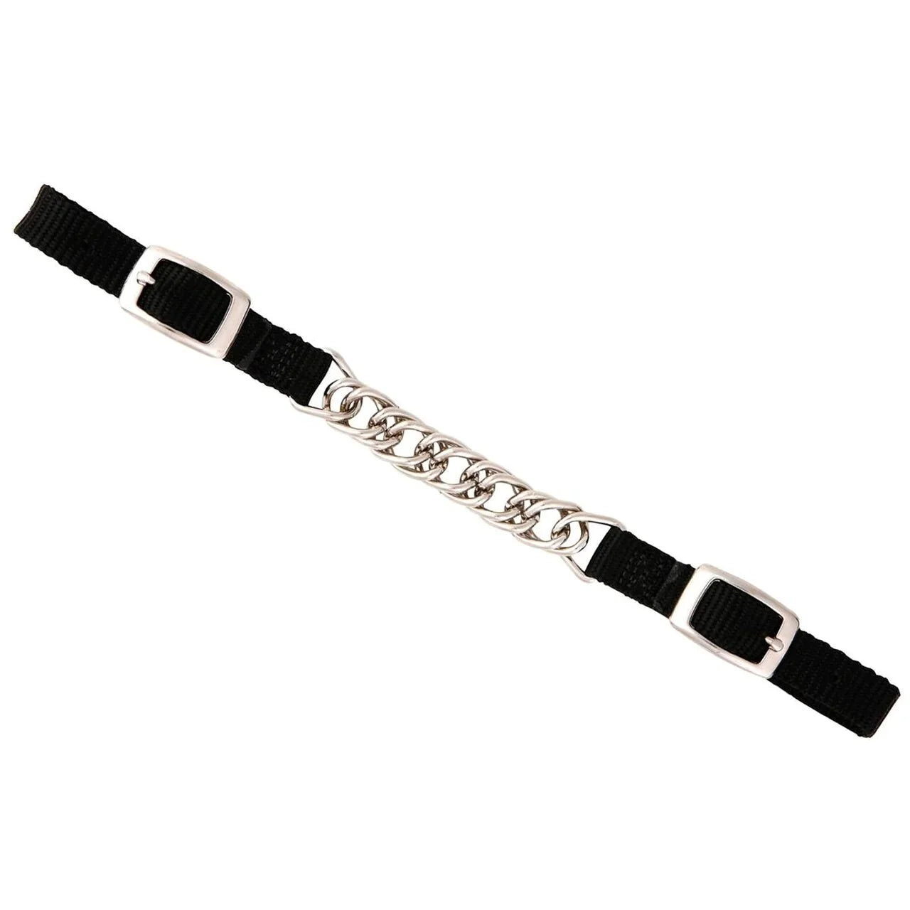 Durable Black Nylon Curb Chain for Equestrian Use - Korvel