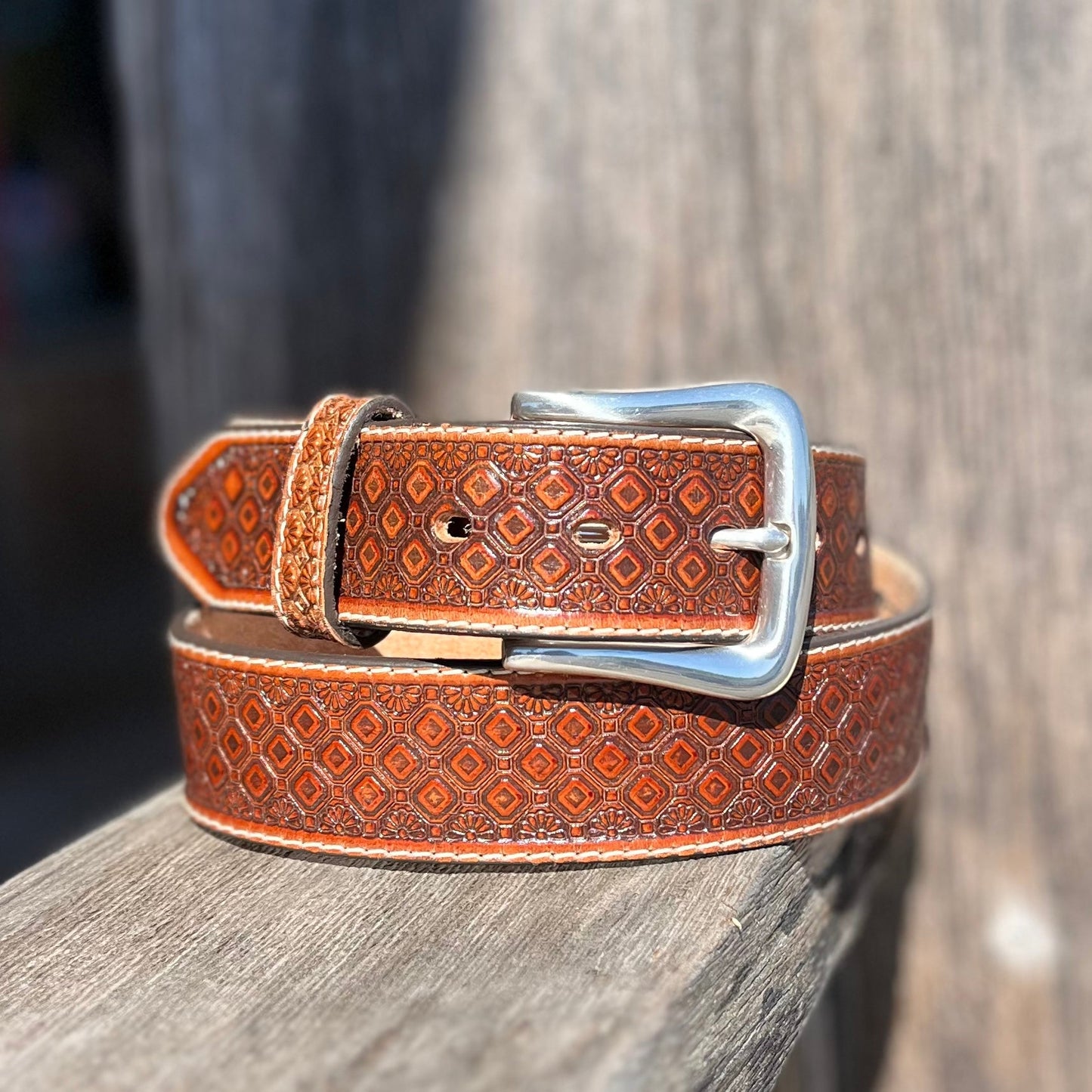 Premium Saddle Creek Leather Belt - Korvel