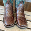 Stetson Men's Brown Alligator Boots with Turquoise Shaft - Korvel