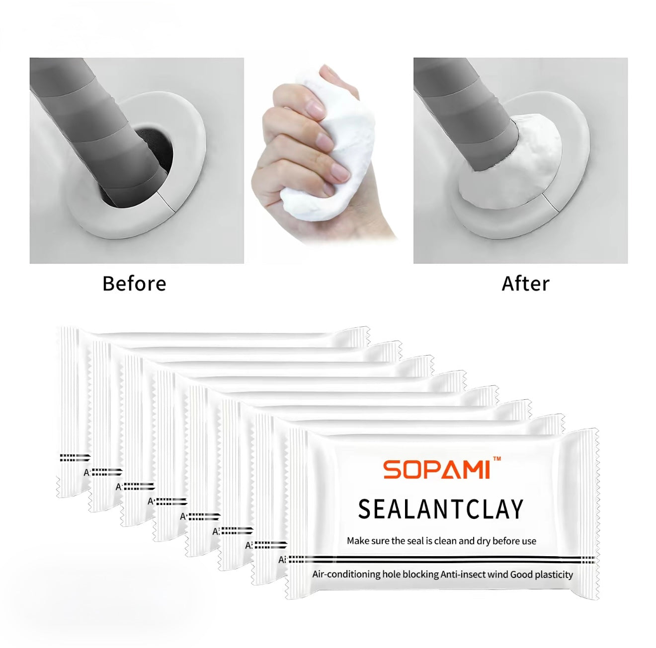 SealFix MudPutty - Arcilla de Reparación Versátil para Uso en el Hogar