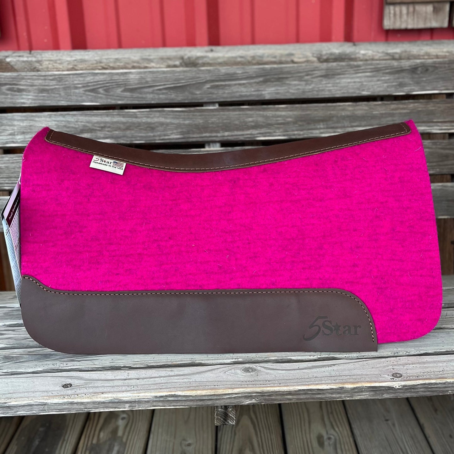 Premium 3/4" Pink Pony Saddle Pad - 24x24 Size - Korvel