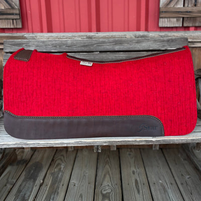 Premium 7/8" Red Saddle Pad - 30x30 Size - Korvel