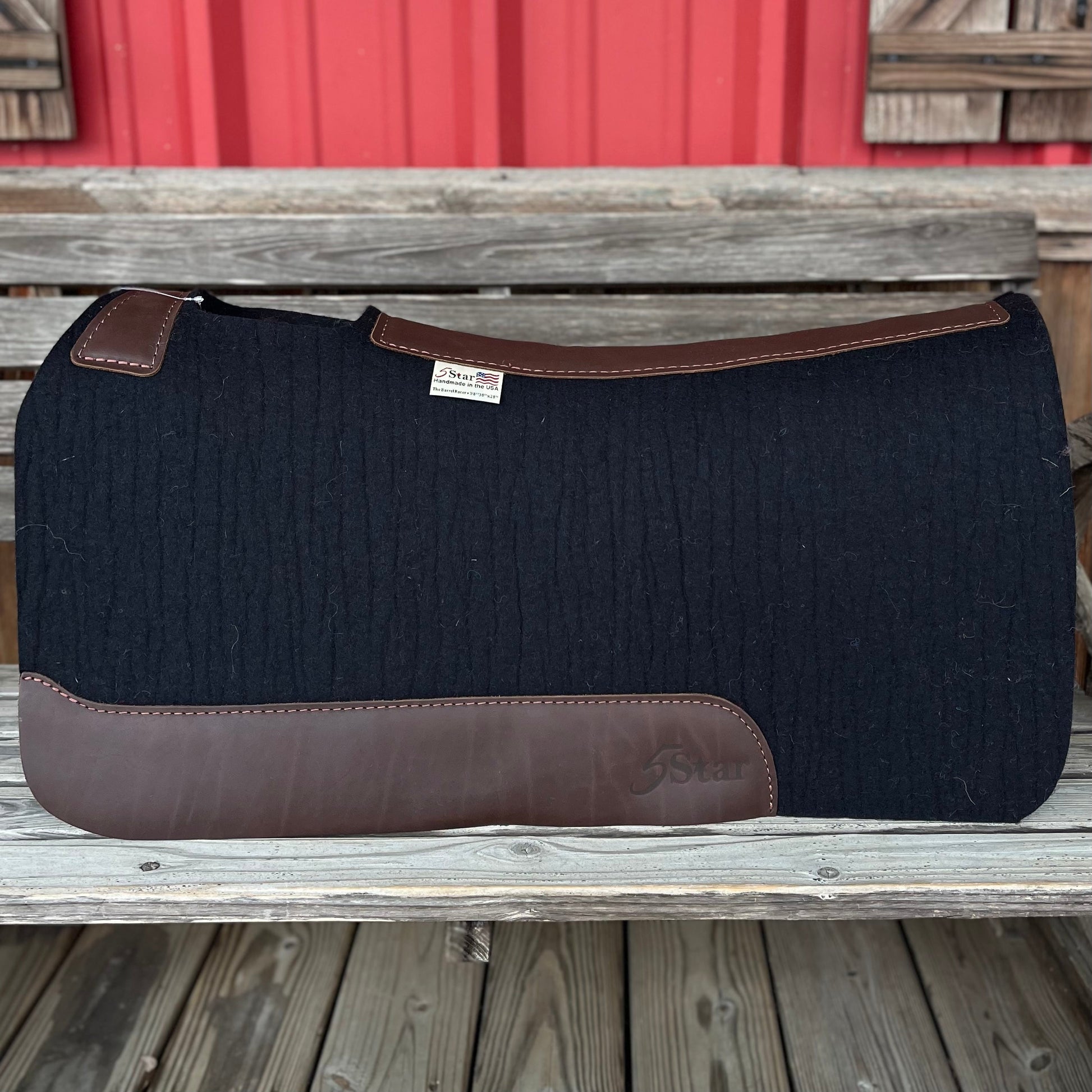Premium 7/8" Black Saddle Pad 30x28 for Equestrian Excellence - Korvel