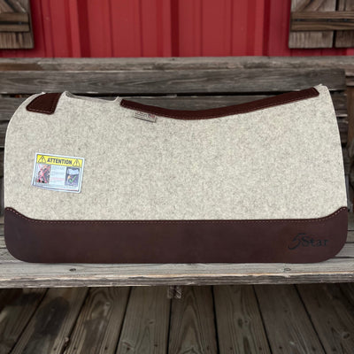 Premium 3/4" Natural Barrel Pad 30x28 with Full Leather Backing - Korvel
