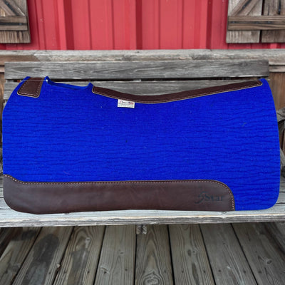 Premium Royal Blue 7/8" Saddle Pad - 30x30 Size - Korvel