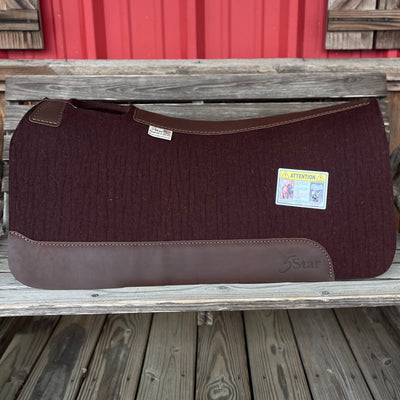 Premium 7/8" Dark Chocolate Saddle Pad - 30x30 Size - Korvel
