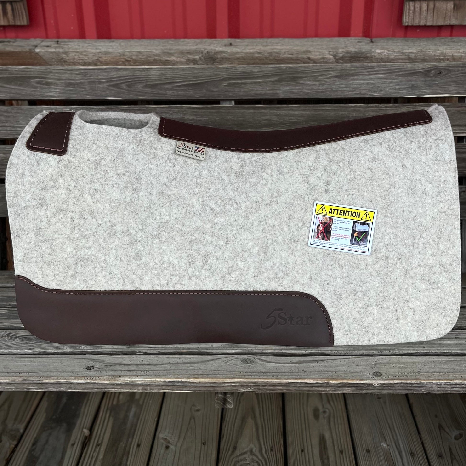 Premium 1/2" Natural Barrel Pad 30x28 for Equestrian Excellence - Korvel