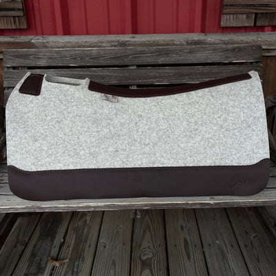 Premium 7/8" Natural Saddle Pad - 30x30 Full Coverage - Korvel