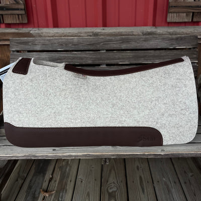 Premium 7/8" Natural Saddle Pad - 30x30 Size - Korvel