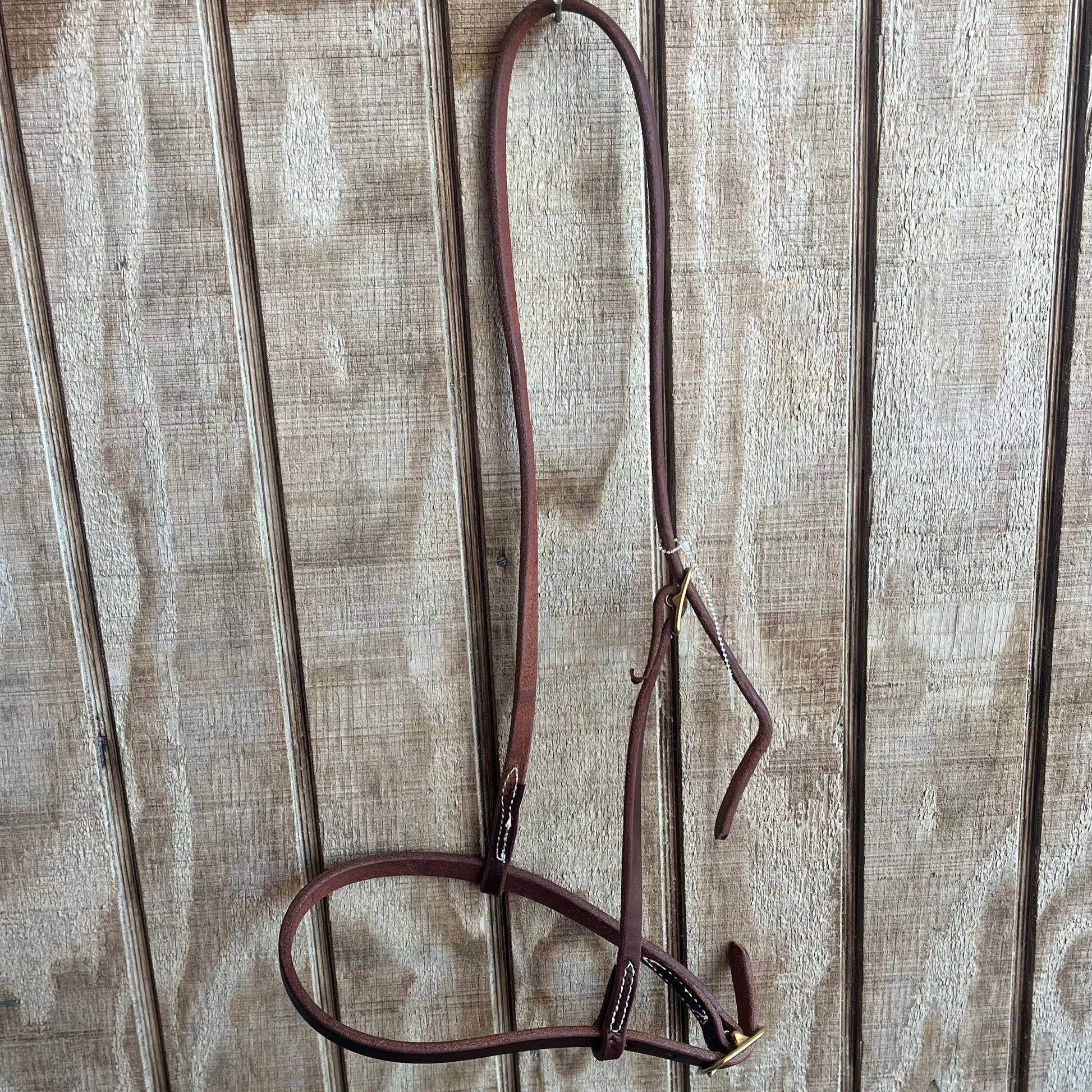 Premium Adjustable Leather Caveson for Horses - Korvel
