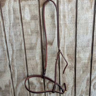 Premium Adjustable Leather Caveson for Horses - Korvel