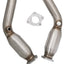 SPDZ1 Resonated Catless Downpipe Test Pipe for Nissan & Infiniti
