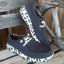 Ariat Women's Charcoal Hilo Flats with Leopard Print Soles - Korvel