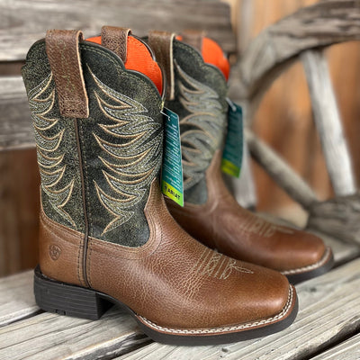 Ariat Kids Green Firecatcher Boots - Stylish & Durable - Korvel