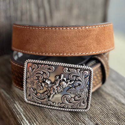 Stylish Kids Light Brown Basket Weave Belt - Korvel