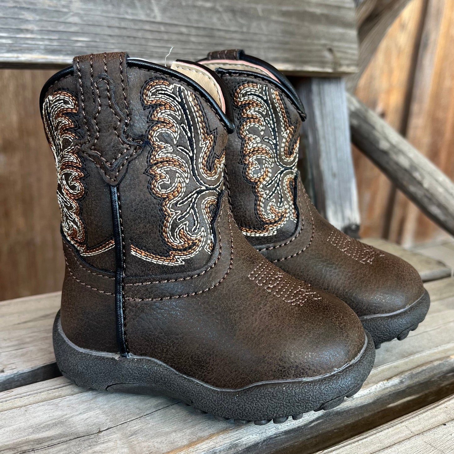 Cozy Brown Cowbabies for Infants | Roper - Korvel
