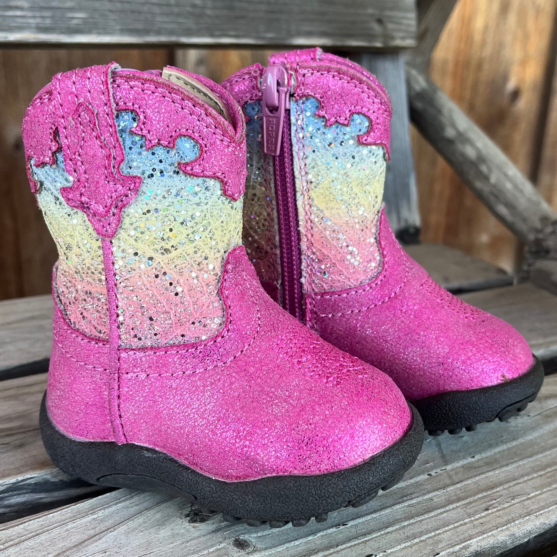 Sparkling Pink Cowbabies for Infants | Roper - Korvel