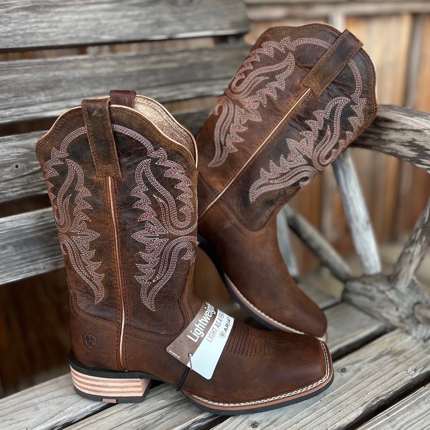 Ariat Women's Brown Olena Square Toe Boots - Korvel
