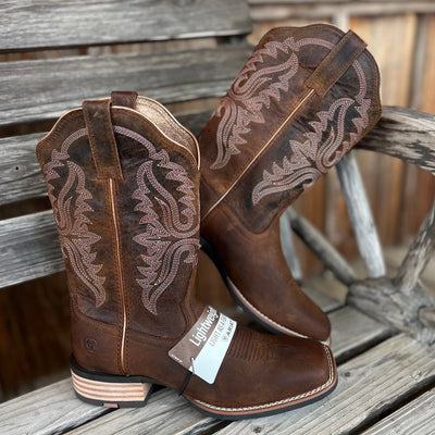 Ariat Women's Brown Olena Square Toe Boots - Korvel