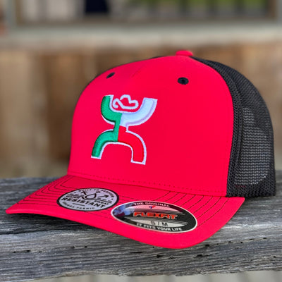 Vibrant Red "Boquillas" Flex Fit Cap by Hooey - Korvel