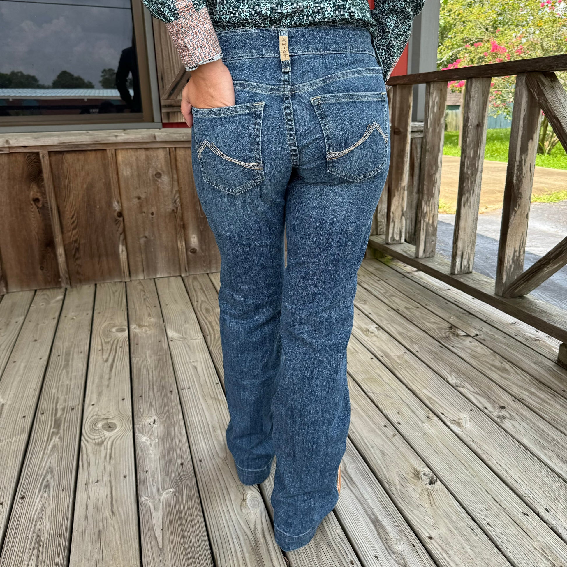 Ariat Olivia Mid Rise Denim Trousers for Women - Korvel