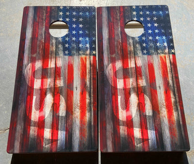 Premium USA Flag Cornhole Boards - Built to Last - Korvel