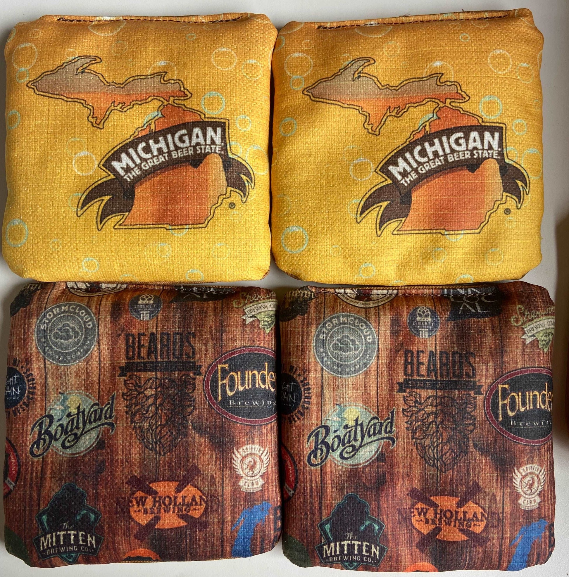 Michigan Brewery Cornhole Bags (set of 8) - Korvel