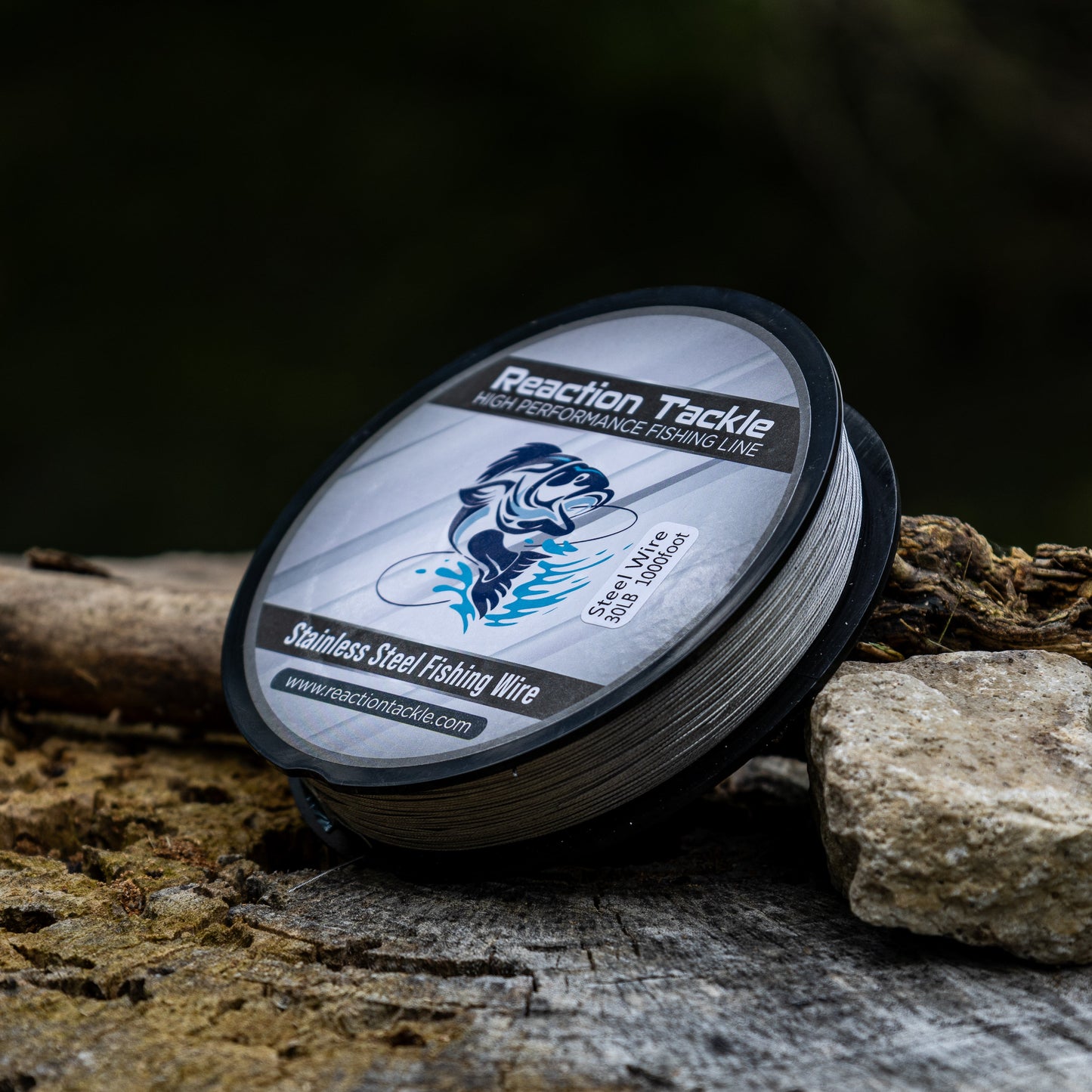 Línea de pesca de arrastre de acero inoxidable Reaction Tackle de 30 lb