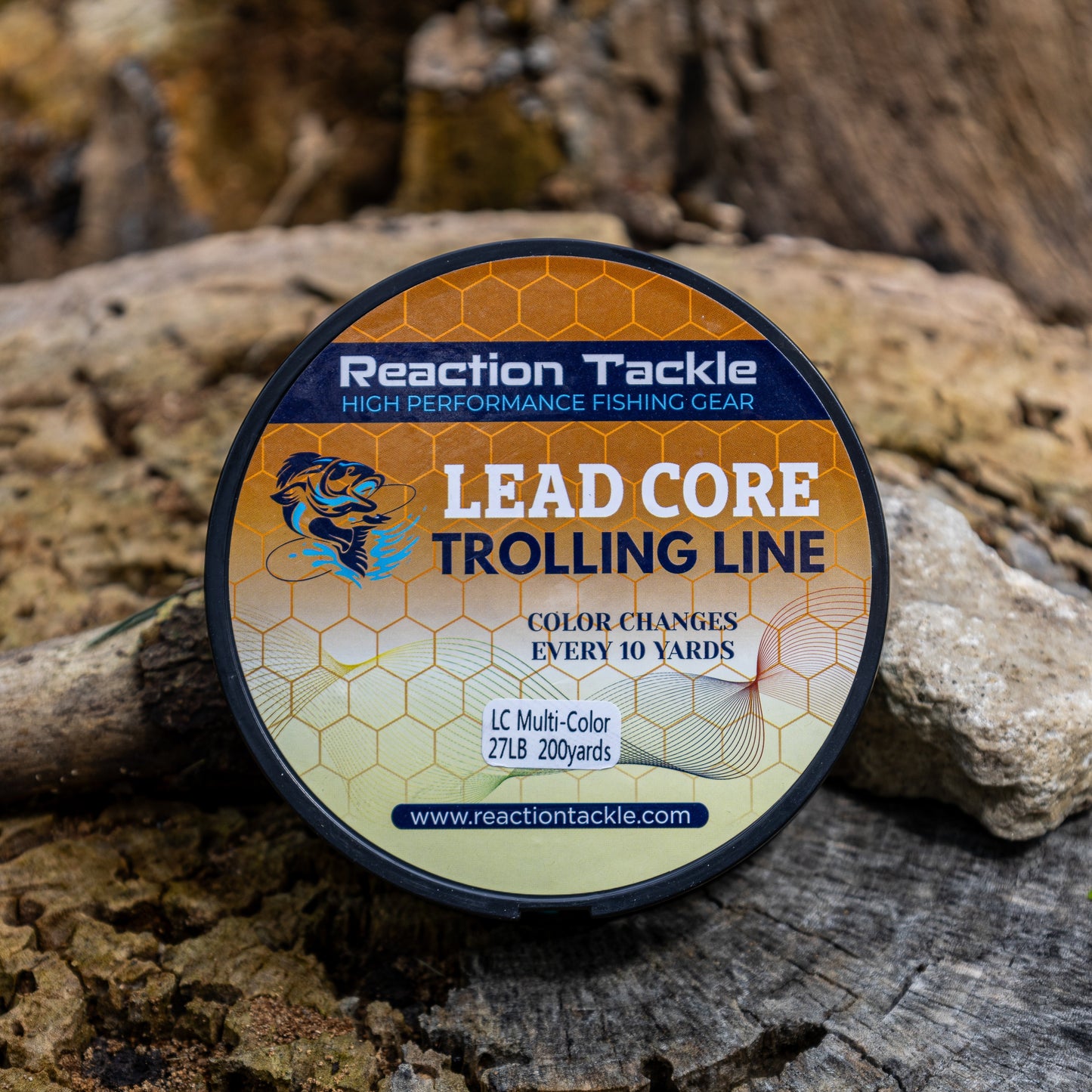 Línea trenzada de arrastre con dosificación de núcleo de plomo Reaction Tackle