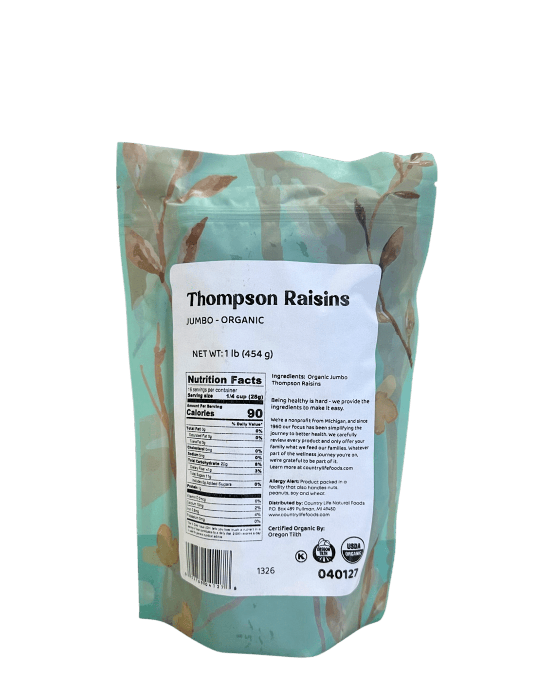 Thompson Organic Jumbo Raisins