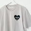 Heart U Most Gray T-Shirt with Personalized Paw Print