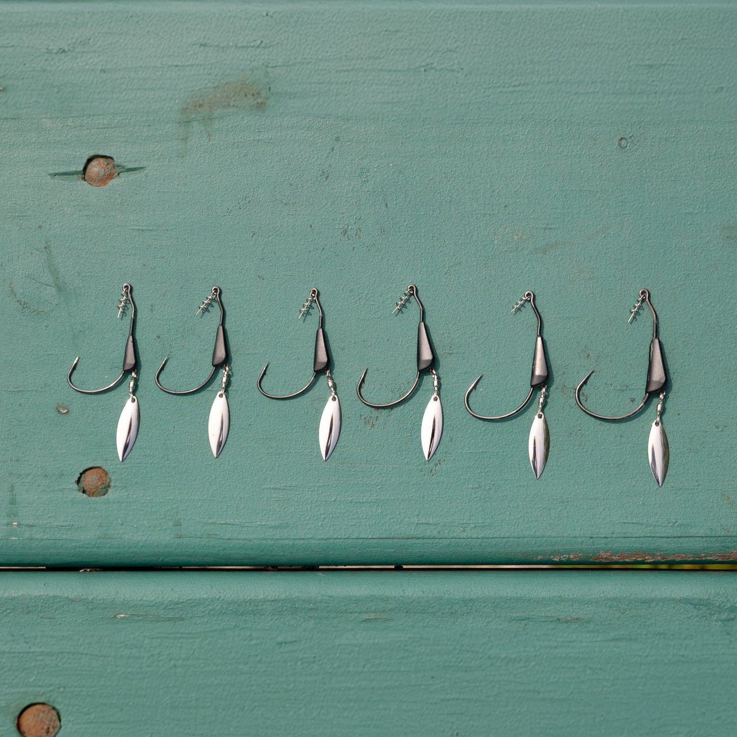 Reaction Tackle Bladed/Tungsten Weighted Swimbait Hooks - 3-Pack