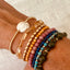 Delicada Pulsera o Tobillera de Concha Marina de Oro de 14K